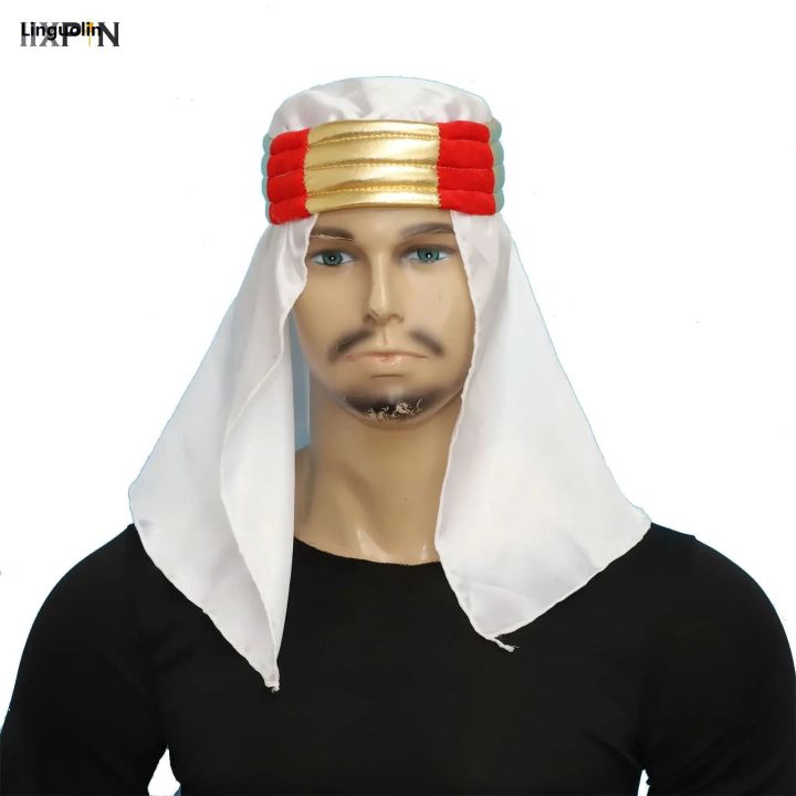 Linguolin%20Mens%20Arab%20Sheik%20Hat%20Head%20Scarf%20Fancy%20Dress%20Up%20Halloween%20Costume%202025%20For%20Men%20Arabian%20Prince%20Cosplay%20Hat%20Stage%20Props%20Accessory%20-%20Image%202