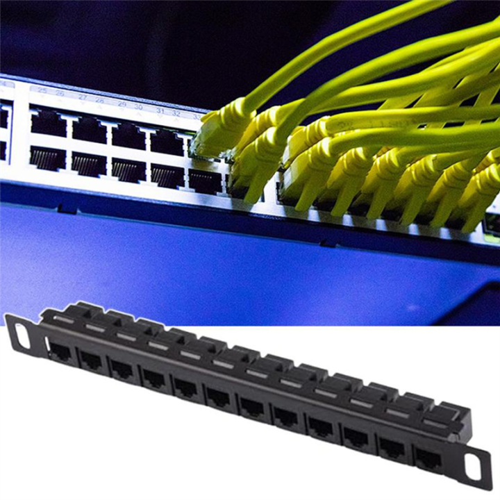 For Cord Management 12 Port Patch Panel, Network Wire Organizer Rack ...