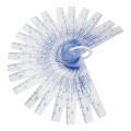 Plastic Feeler Gauge 0.05mm to 3mm Metric -Measuring Tool 21 Leaf. 