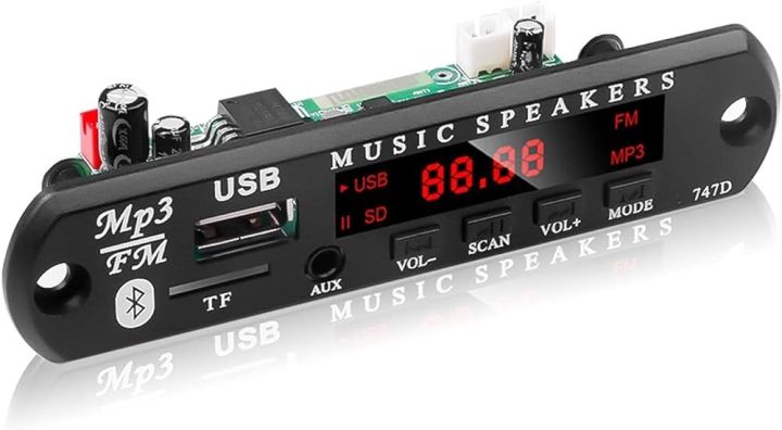 Amplifier MP3 Player Decoder Board With Remote Control 5V Bluetooth 5.0 Car FM Radio Module Support TF AUX Infrared Receiver