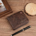 Zippered Men'S Wallet Convenient Fashion Multi-Card Holder Classic Retro Coin Purse for Fashion Use Gift For Men Travel. 