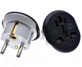 Universal European EU Plug Socket Compact Travel Adapter 2 Round Pin Socket AU US UK CN To EU Wall Socket AC 10A 250V  EU Converter Plug Adapter. 
