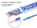 Doms X1 X-Tra Super Dark HB/2 Graphite Pencils 10 Pcs Pack-1 Eraser + 1 Sharpner + 1 Protection Cap Free. 