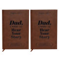 Oufeiton Life Story Writing Book Dad's Story Journal 250 Prompts Memory Book for Fathers Elegant Notebook for Elegant Interior Journal. 