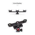 OYPFXMI 1/4 Screw Hole Cold Shoe Bracket Vlog Expansion Bracket 3 Hot Shoe Adapter ,for Camera Tripod Cell Phone Clip. 