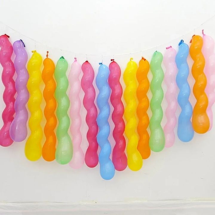 20pcs%20new%20Long%20Shape%20Threaded%20Latex%20Balloons%20Latex%20Unique%20Inflatable%20Balloons%20Twist%20Spiraal%20Balloon%20Kid%20-%20Image%205