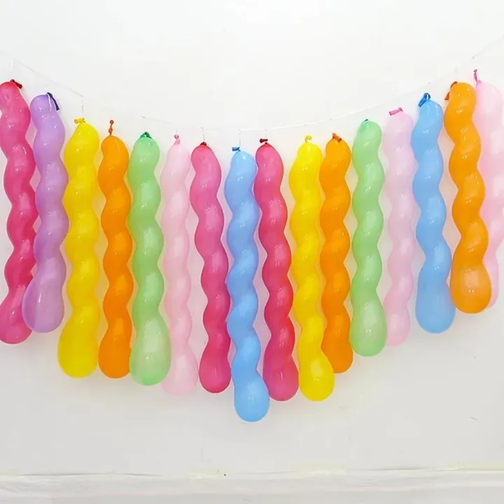 20pcs%20new%20Long%20Shape%20Threaded%20Latex%20Balloons%20Latex%20Unique%20Inflatable%20Balloons%20Twist%20Spiraal%20Balloon%20Kid%20-%20Image%205