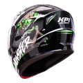 KPI Monster Full Face Helmet | KPI Multicolor Thermoplastic Full Helmet | Protective Wear For Riders | Multicolor Full Face Helmet. 