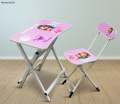 Kids Foldable Study Table Set (Print And Colour May Vary). 