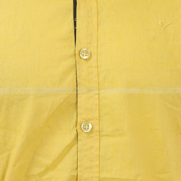 Mustard%20Yellow%20Cotton%20Plain%20Shirt%20For%20Men%20-%20Image%205