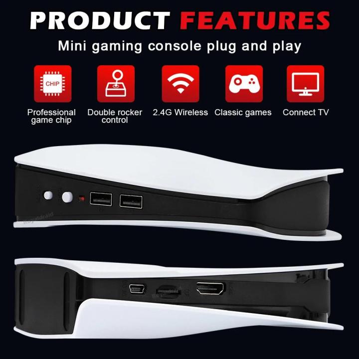 Controller Wireless Dual Station Mini Game Video HDTV Game 818 Game New GS5G818 TV Game Console 8 Bit Box w Classic Retro W