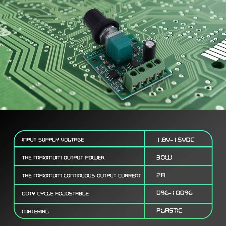 1.8v%203v%205v%206v%207.2v%2012v%202A%2030W%20DC%20Motor%20Speed%20Controller%20(PWM)%201803BK%20Adjustable%20Driver%20Switch%20-%20Image%204