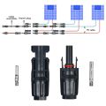 20 Pairs MC4 Male/Female Solar Panel Cable Connectors with Spanner Assembly Tool for PV System. 