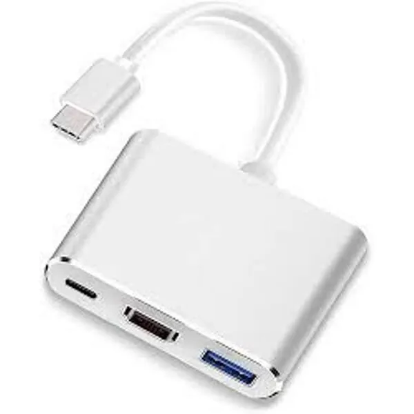 USB C to HDMI Multiport Adapter, 3-in-1 Type-C Hub | Daraz.com.np