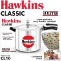 Hawkins Classic  Pressure Cooker (CL10) 10 L Capacity (Aluminium). 