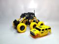 Remote Control Offroad 6 Wheel Metal Body Roof Vehicle With 6 X Suspension. 
