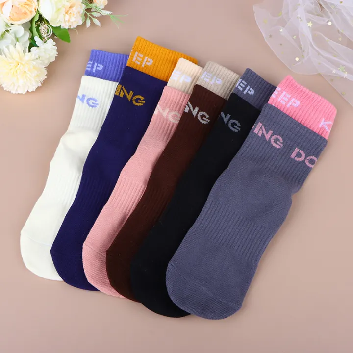 Cotton%20Breathable%20Mid-calf%20Yoga%20Socks%20Solid%20Color%20Striped%20Anti-slip%20Sports%20Socks%20Pilates%20Socks%20Dance%20Fitness%20Training%20Socks%20MENGYU%20-%20Image%204
