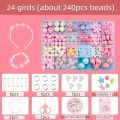 Nechibaby- Children DIY Handmade Beaded Toys Girls Jewelry Making Kit Toys Beads Crafts Making Bracelet Necklace Toys Kids Creative Gifts. 