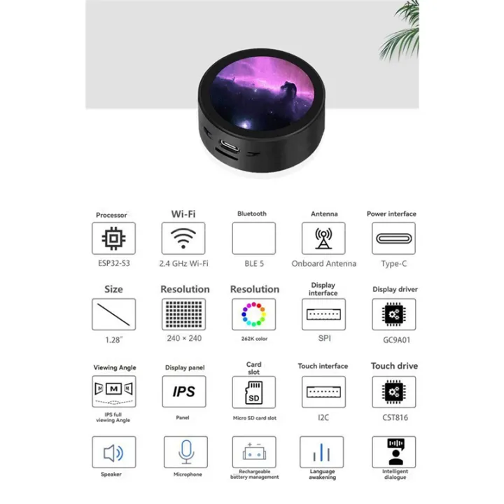 For%20DeepSeek%20XiaoZhi%20AI%20Voice%20Chat%20Robot%20Box%20Weather%20Clock%20ESP32-S3%20Development%20Board%201.28%20Inch%20LCD%20Display%20-%20Image%203