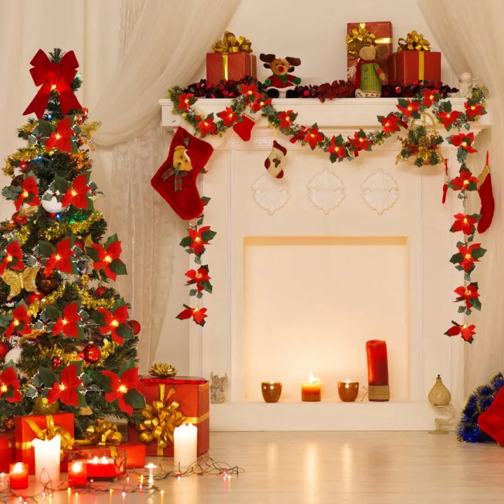 Original%202M10LED%20Christmas%20Garland%20Lighting%20Strings%20Artificial%20Red%20Flowers%20Holly%20Leaves%20for%20Home%202024%20Xmas%20Ornament%20New%20Year%20Gifts%202025%20-%20Image%202