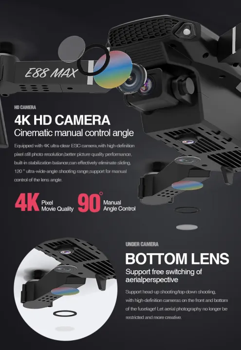 E88%20Max%20Mini%20Drone%20With%20Dual%20Camera%204K%20%7C%2020%20Mins%20Flight%20Time%20-%20Image%203