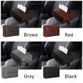 Sales promotion SEAMETAL Nappa Leather Car Tissue Box Auto Sun Visor Seat Back Hanging Tissue Box Holder Car Armrest Box Paper Towel Organizer. 
