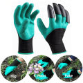 Garden Gloves, Inf-way Both Hand Claws Gardening Gloves, Quick & Easy to Dig & Plant, Safe for Rose Pruning. 