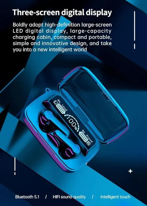 M19%20TWS%20Earbuds%20Wireless%20Bluetooth%205.3%20Earbuds%20With%20Led%20Display%20With%20Flashlight%20Bluetooth%20Earbuds%20with%20Mobile%20Stand%20-%20Image%203