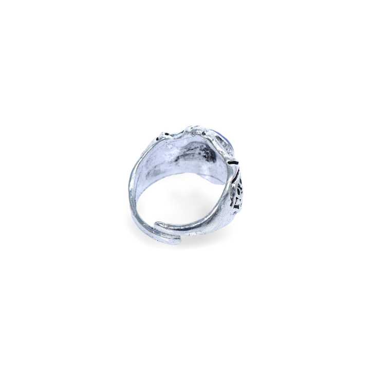 Unisex%20Silver%20Color%20Magic%20Plant%20Band%20And%20Dragon%20Claw%20Design%20Ring%20-%20Image%204