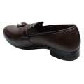 Chocolate Leather Loafer Formal Shoes For Boys. 