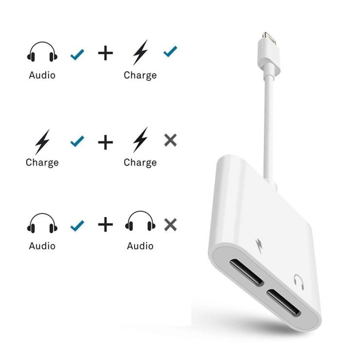 2-In-1 Lighting Splitter Adapter Compatible With