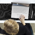 Topographic Contour Extended Big Mouse Pad Computer Keyboard Mouse Mat Mousepad with 3Mm Non-Slip Base. 