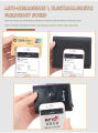 Baellerry Pu Leather RFID Blocking Pop Up Metal wallet Aluminum Card Case Anti Theft Purse For Unisex. 