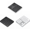 Financial 2.4G and Bluetooth Wireless Keyboard Rechargeable 35 Keys Mini Digital Keypad Portable Slim Design Wireless Numeric Keypad Laptop Notebook. 
