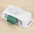 DC 12V 24V PIR Motion Sensor Function Controller LED Switch Body Infrared Switch Motion Timer White for LED Strips. 