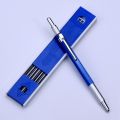 2.0mm Mechanical Pencil Lead Pencil for Draft Drawing Carpenter Crafting Art Sketching with 12 Pcs Refill - Blue. 