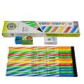 Doms C3 Color Candy Super Dark HB Graphite Pencil Box- 12 Pcs Pack. 