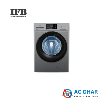 IFB 8 Kg Front Load Fully Automatic Washing Machine – SENATOR MSN 8014, 1400 RPM, 5 Star, Inverter Motor, Wi-Fi Enabled, Metallic Silver