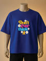 Don’t Overthink It Printed T-Shirt – Brown, Cream, Maroon, Blue, White, Black. 