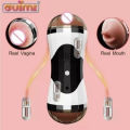 SS1 Handsfree  Vibration Masturbation Cup 4D  Dual Channel Male Wet Vagina ( With Real Sound And  Earphone ). 