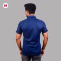 Nyptra Navy Blue Half Sleeves Premium Striped Cotton Shirt For Men - Fashion | Shirts For Men | Casual Shirts | Men's Wear |. 
