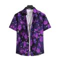High Quality Flower Shirt Men's Short Sleeve Beach Shirt Sanya Xiawei Style Thailand Travel Vacation Couple Leisure Set. 