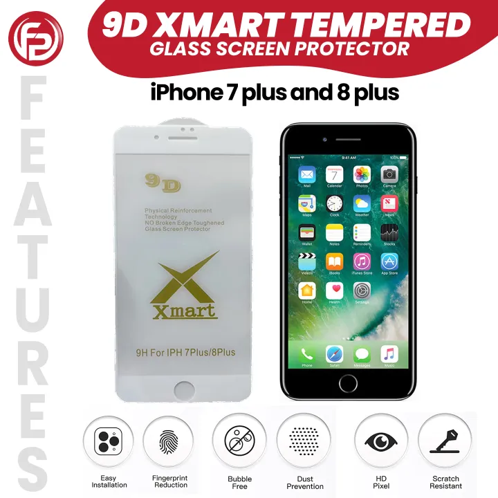 Apple%20iPhone%207%20Plus%20/%20Apple%20iPhone%208%20Plus%20XMart%20Tempered%20Glass%20Screen%20Protector%20-%20Image%206
