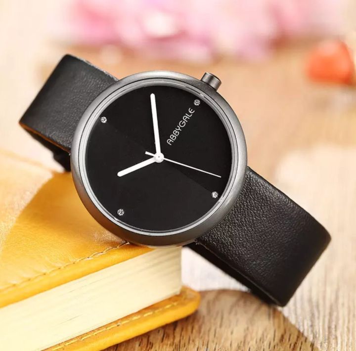 ABBYGALE%20Women%20Watch%20Black%20%20Color%20Dial%20Simple%20Design%20Bracelet%20Set%20Leather%20Quartz%20Ladies%20Wrist%20Watch%20Women%20Gift%20relegio%20Clock%20-%20Image%203