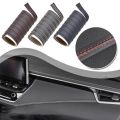 Hot Self-adhesive Car Decorative Line Pu Leather Braided Strip Car Mouldings Trim Instrument panel DIY Interior Decorative Strip Universal. 