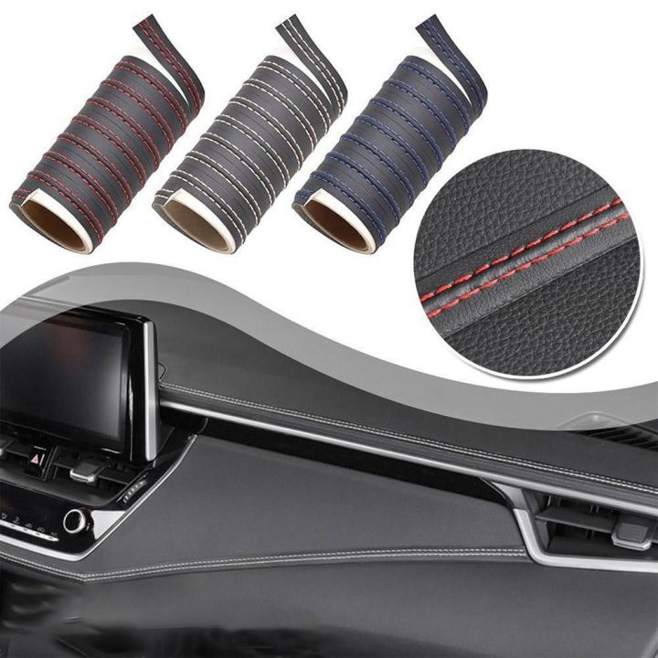 Hot%20Self-adhesive%20Car%20Decorative%20Line%20Pu%20Leather%20Braided%20Strip%20Car%20Mouldings%20Trim%20Instrument%20panel%20DIY%20Interior%20Decorative%20Strip%20Universal%20-%20Image%203