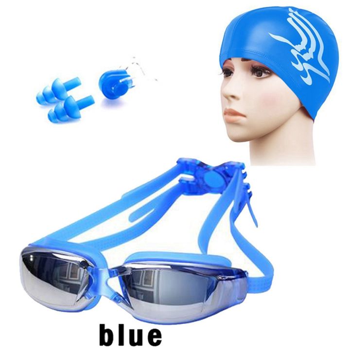 ARELENE%202X%20Swimming%20Cap%203%20in%201%20Goggles%20+%20Swimming%20Cap%20+%20Nose%20Clip%20Earplug%20Combination%20Kit%20Waterproof%20Unisex%20Swimming%20Cap-Silver%20-%20Image%202