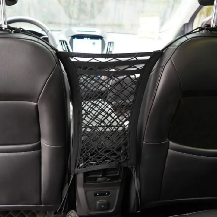 NAMUNY%203-Layer%20Car%20Mesh%20Organizer,%20Stretchable%20Seat%20Back%20Net%20Bag,%20Barrier%20of%20Backseat%20Pet%20Kids,%20Cargo%20Tissue%20Purse%20Holder,%20Driver%20Storage%20Netting%20Pouch%20-%20Image%207