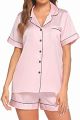 Silk Pajamas Women Spring Summer Long Sleeve Pajama Sets Pijama Sleepwear Pyjamas Homewear Nightwear Set. 