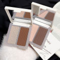 ZVEV three-dimensional light and shadow two-color contour palette three-dimensional high-gloss shadow contour powder makeup anti-sweat brightening skin tone factory. 